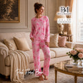 Pink Floral Bow Pajama Set 🌸🩷