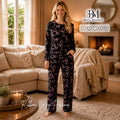 Midnight Ribbon Cozy Pajama Set 🎀