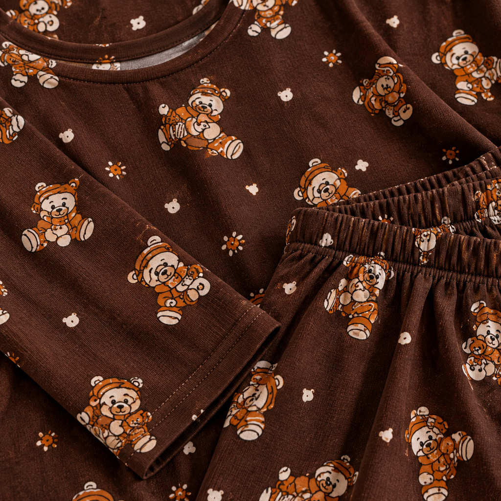 Brown Bear Pajama Set