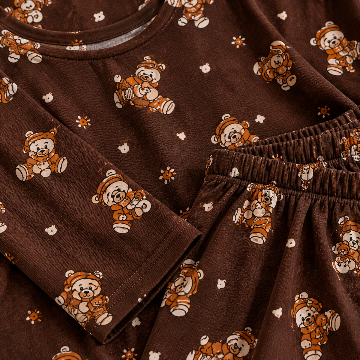 Brown Bear Pajama Set