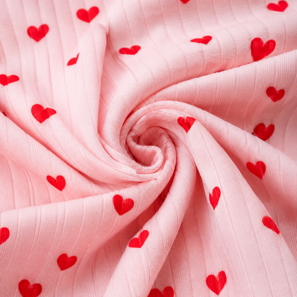 Sweetheart Ribbed Pajama Set 💗❤️